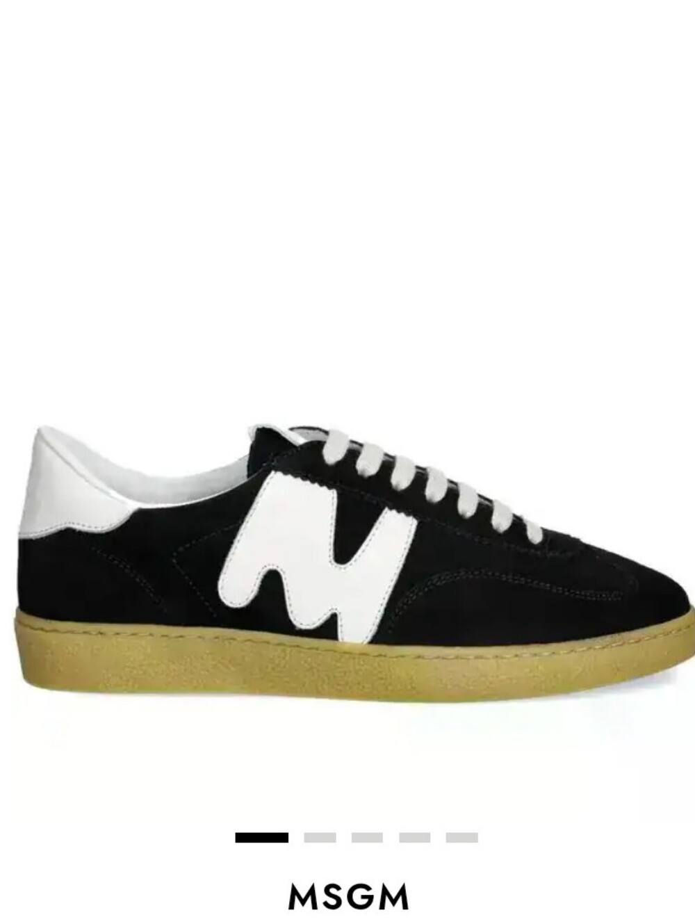 MSGM Panelled Suede Low Top Sneakers Size 36